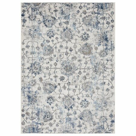 UNITED WEAVERS OF AMERICA Austin Heirloom Blue Area Rectangle Rug, 5 ft. 3 in. x 7 ft. 2 in. 4540 20260 58